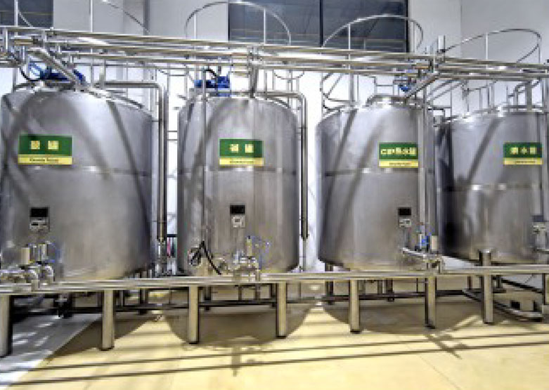 Equipamentos do sistema de limpeza CIP